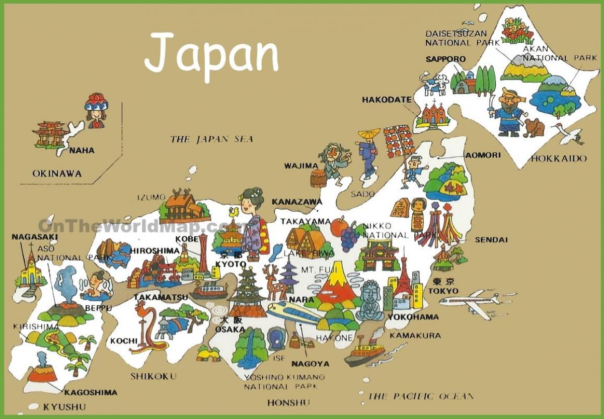 旅游地图的日本旅游日本地图 东亚 亚洲 旅游地图的日本旅游日本地图 东亚 亚洲