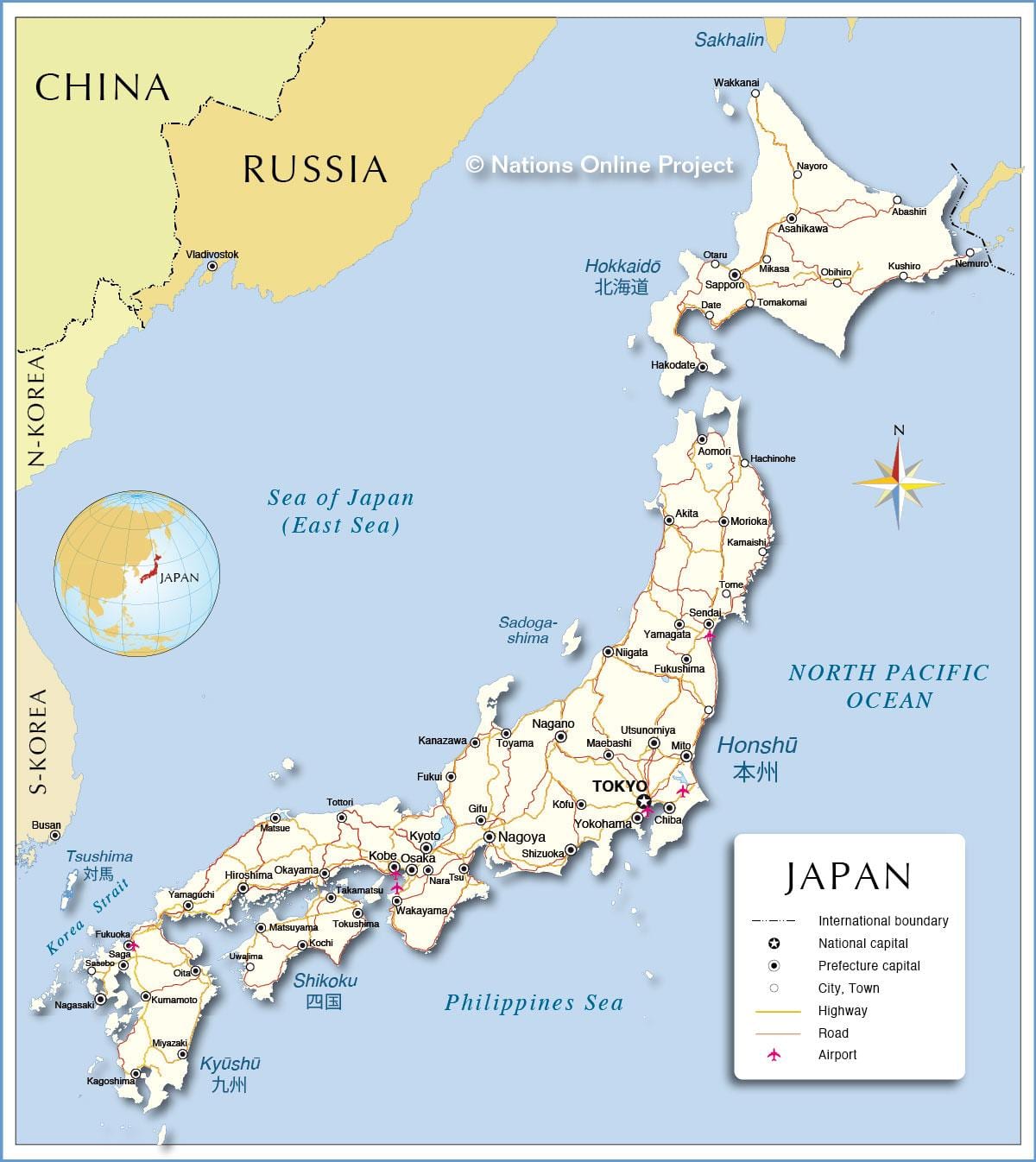 地图是日本机场