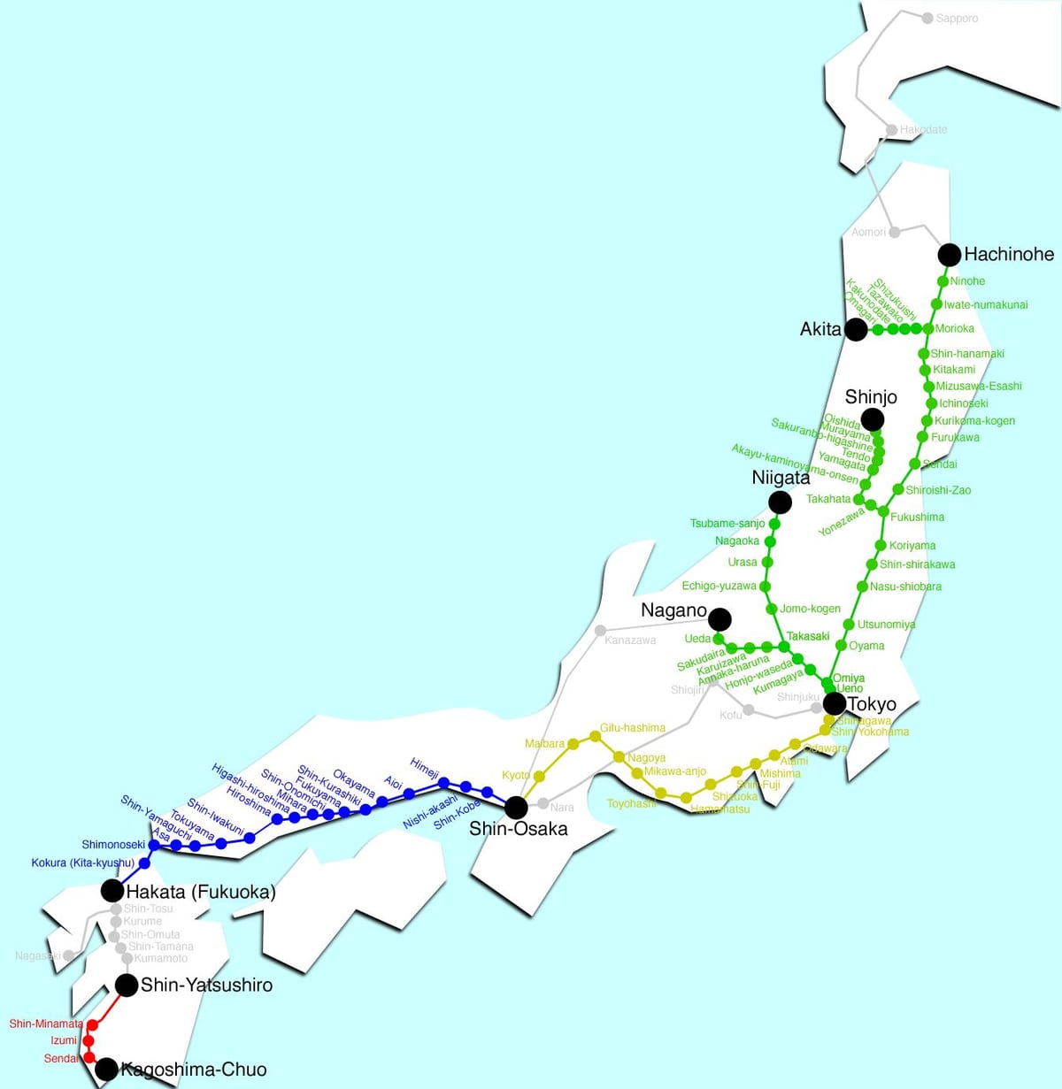 jr日本的地图