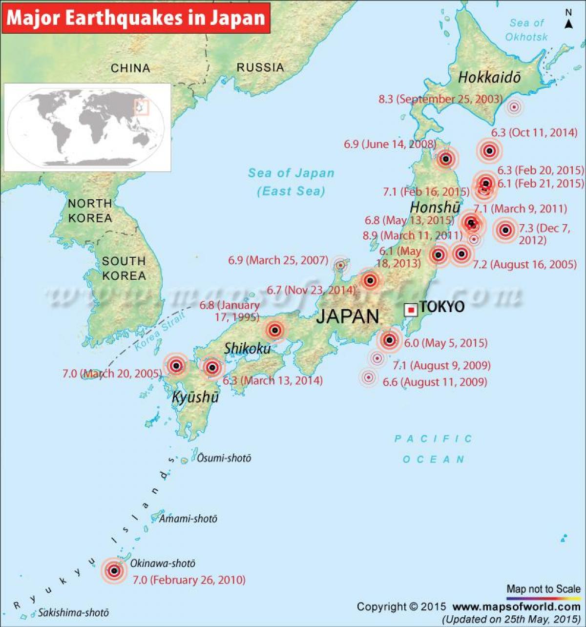 地震日本地图
