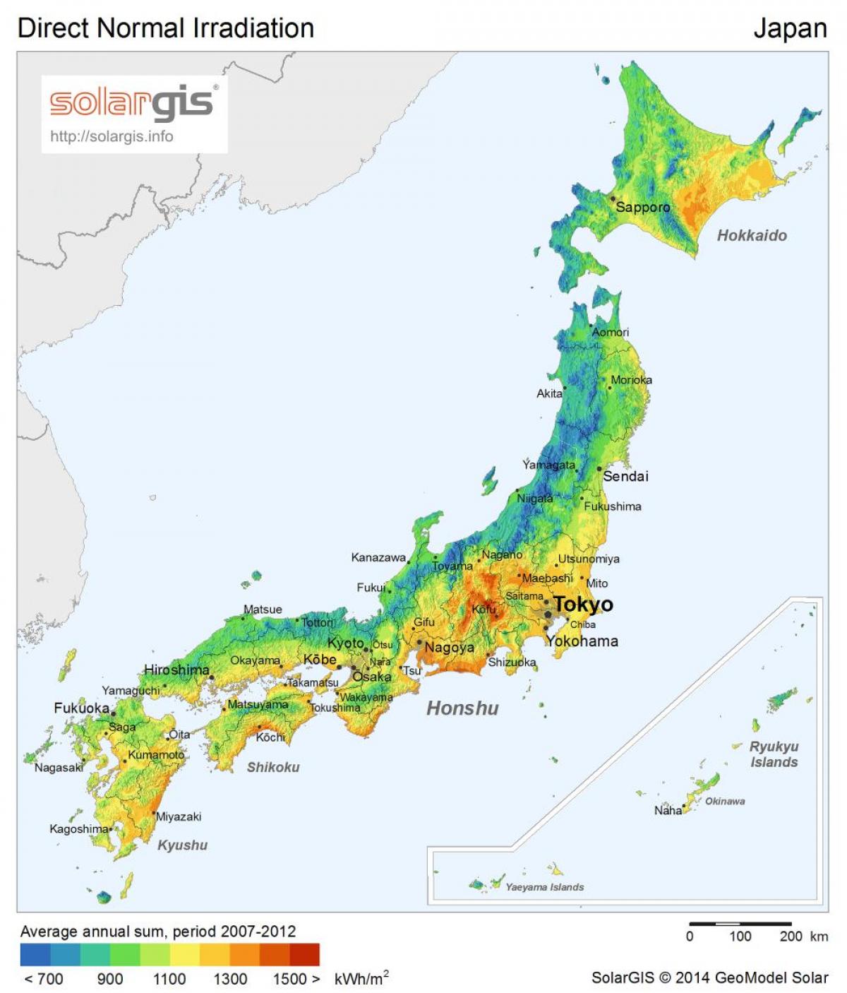 辐射日本地图