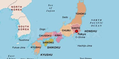 政治地图的日本