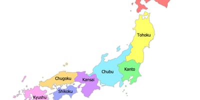 日本地图区域