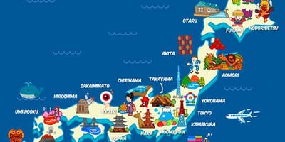 旅行的日本地图