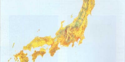 日本地图的植被