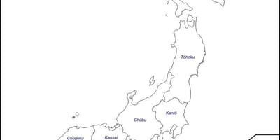 地图概述的日本