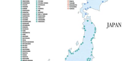 日本地图的港口