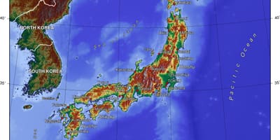 日本地图线