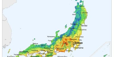辐射日本地图