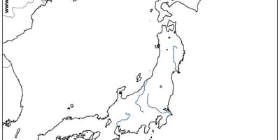 日本河地图