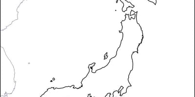 日本空白的地图