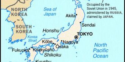 日本和周边国家地图